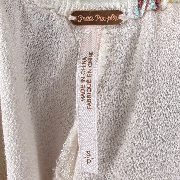 |EUC| FREE PEOPLE Island Time Floral Print One-Shoulder Wide-Leg Jumpsuit - Picture 6 of 9